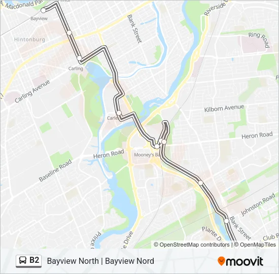 B2 Bus Line Map