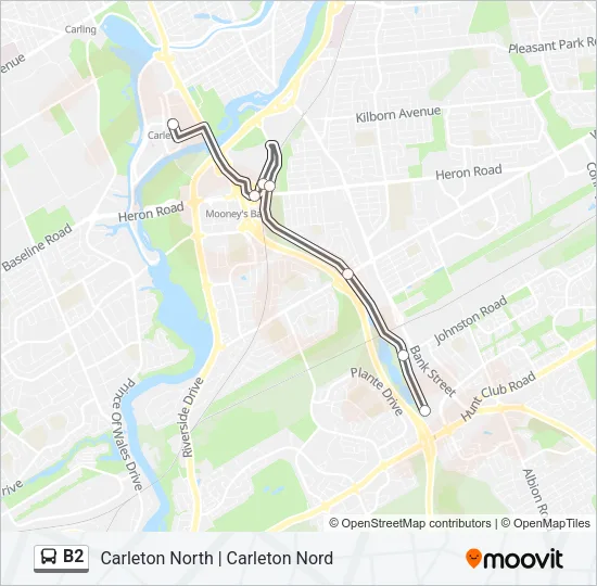 B2 Bus Line Map