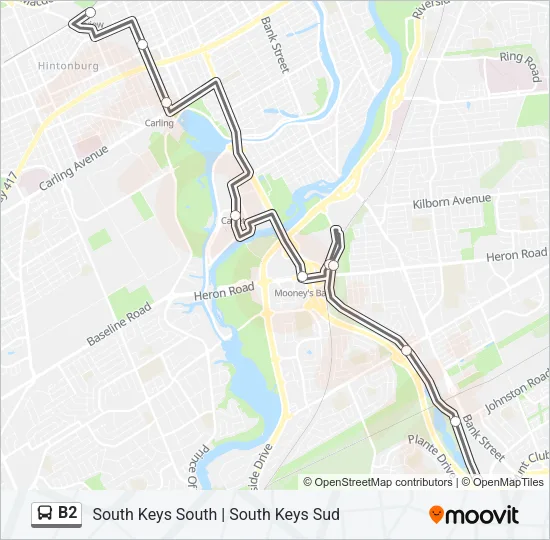 B2 Bus Line Map