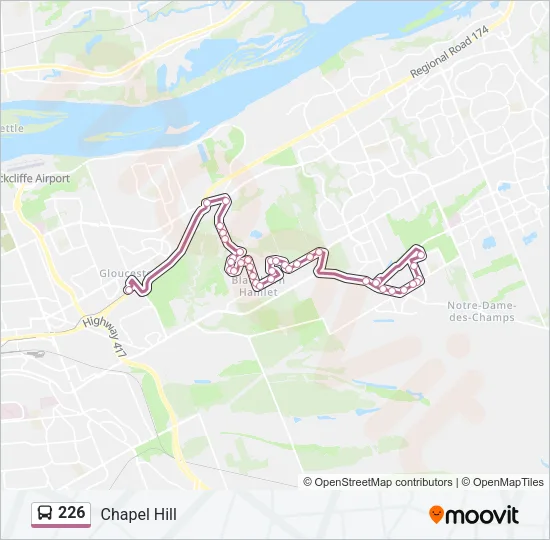 226 Bus Line Map