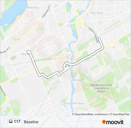 117 Bus Line Map