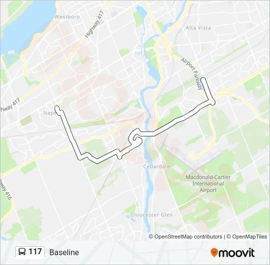 117 Bus Line Map