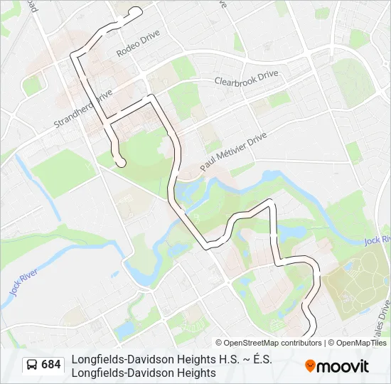 684 Bus Line Map