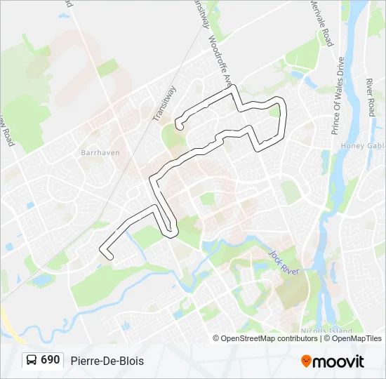 690 Bus Line Map