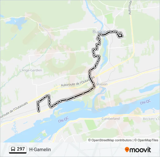 297 Bus Line Map