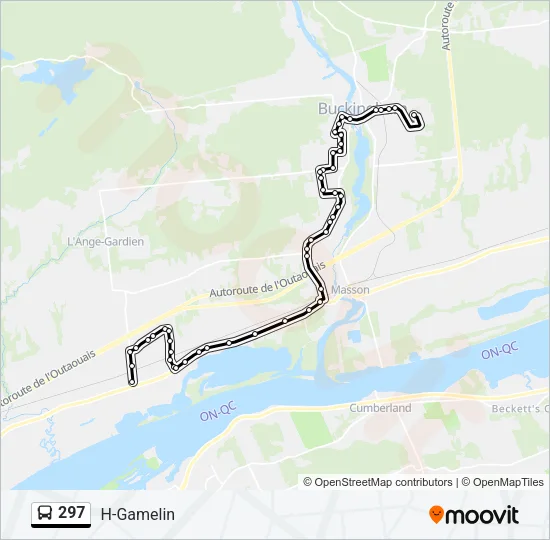 297 Bus Line Map