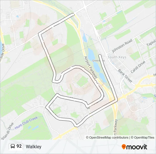 92 Bus Line Map