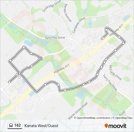 162 Bus Line Map