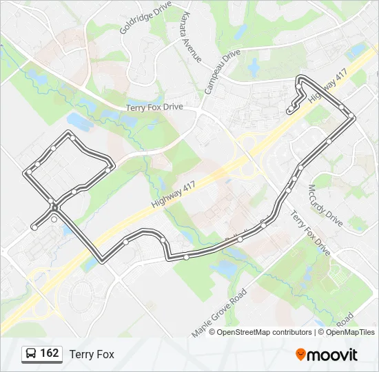 162 Bus Line Map