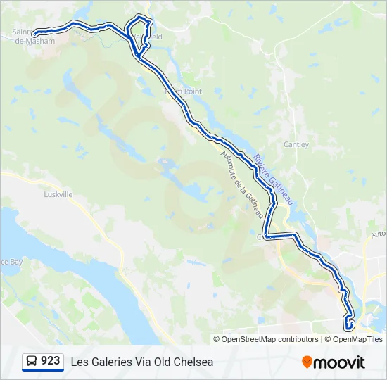 923 Bus Line Map