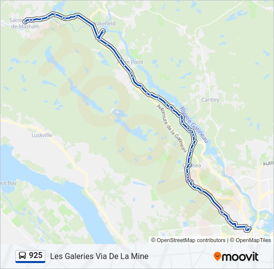 925 Bus Line Map