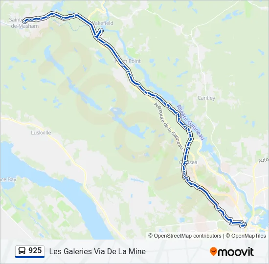 925 Bus Line Map