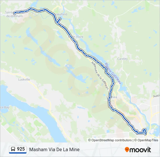 925 Bus Line Map