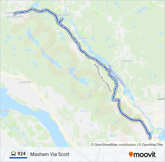 924 Bus Line Map