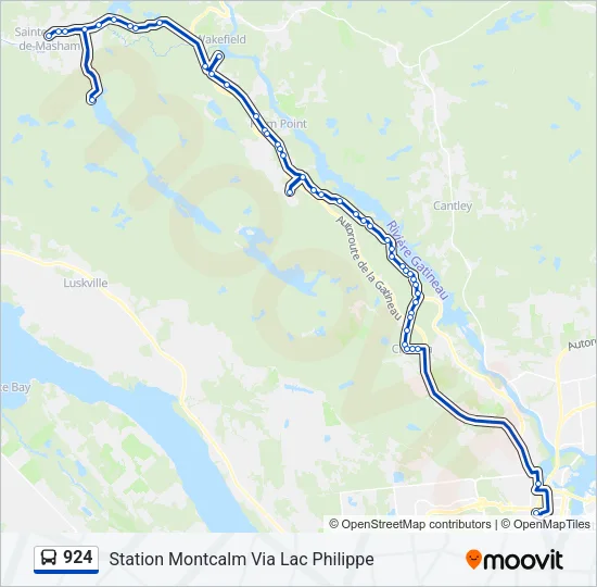 924 Bus Line Map