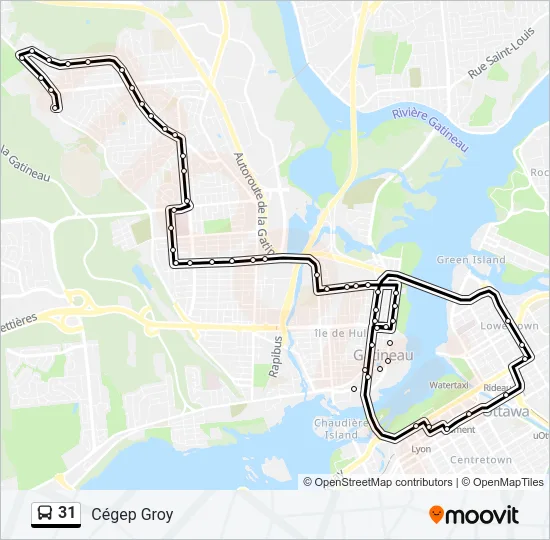 31 Bus Line Map