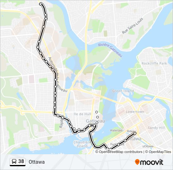 38 Bus Line Map