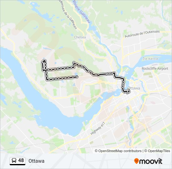 48 Bus Line Map