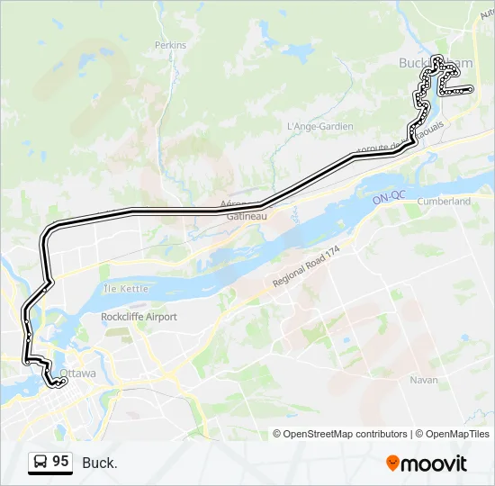 95 Bus Line Map