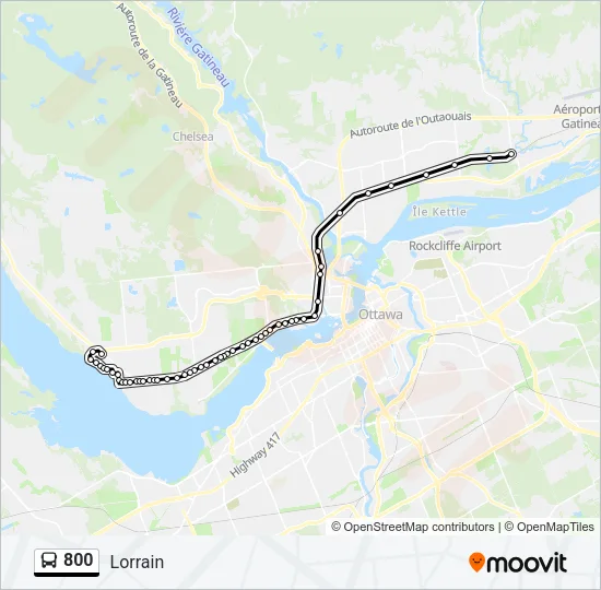 800 Bus Line Map