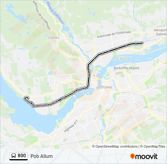 800 Bus Line Map