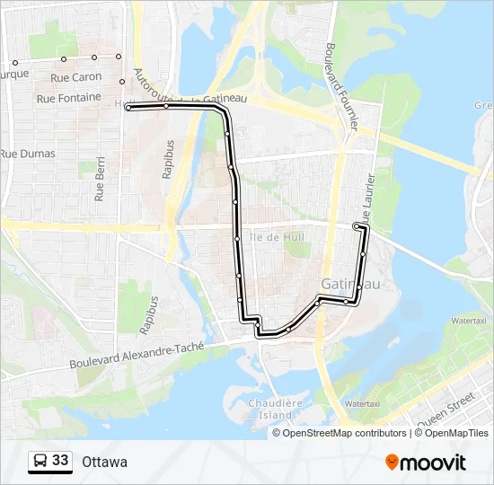 33 Bus Line Map