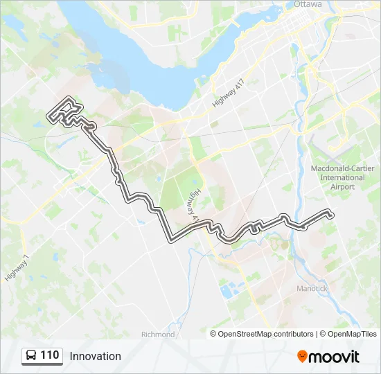 110 Bus Line Map