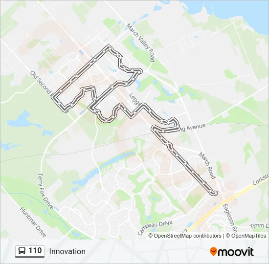 110 Bus Line Map