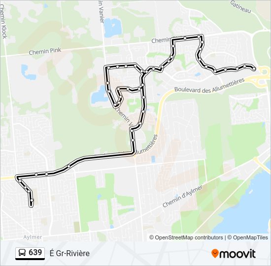 639 bus Line Map