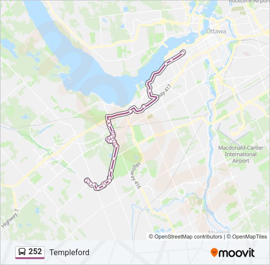 252 Bus Line Map