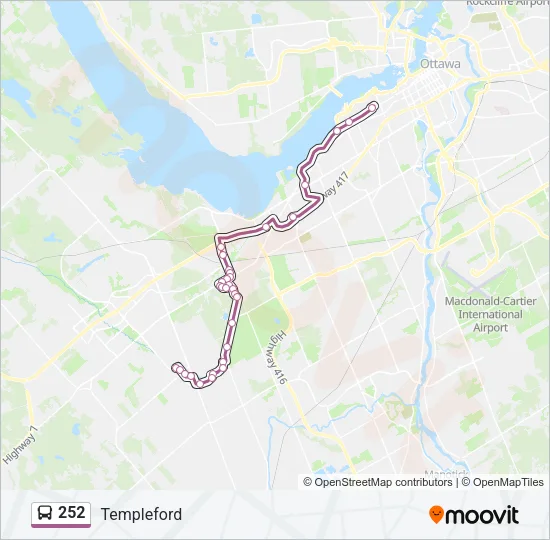 252 Bus Line Map