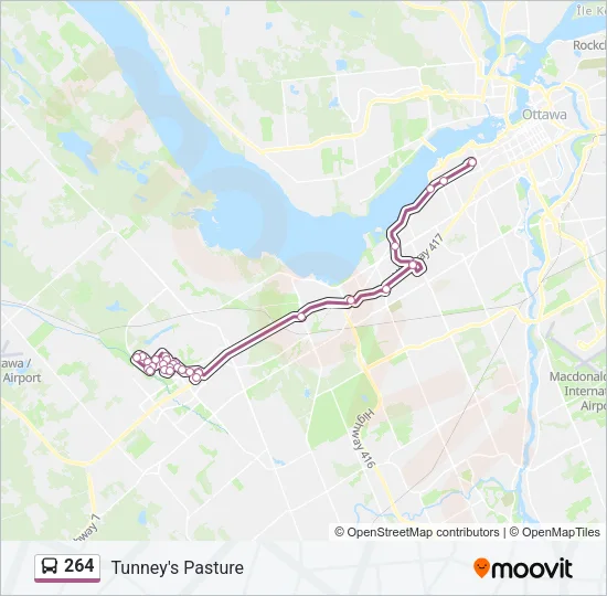 264 Bus Line Map