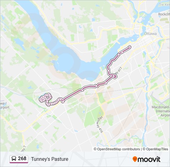 268 Bus Line Map