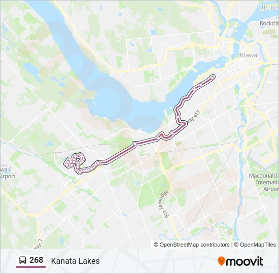 268 Bus Line Map