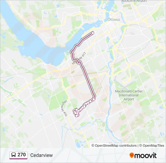 270 Bus Line Map