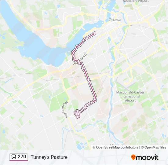270 Bus Line Map