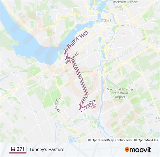 271 Bus Line Map