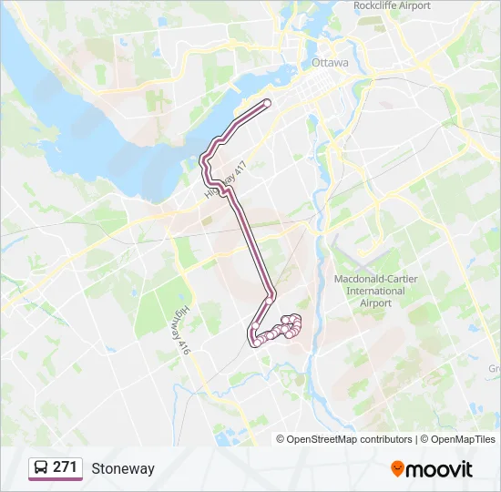 271 Bus Line Map