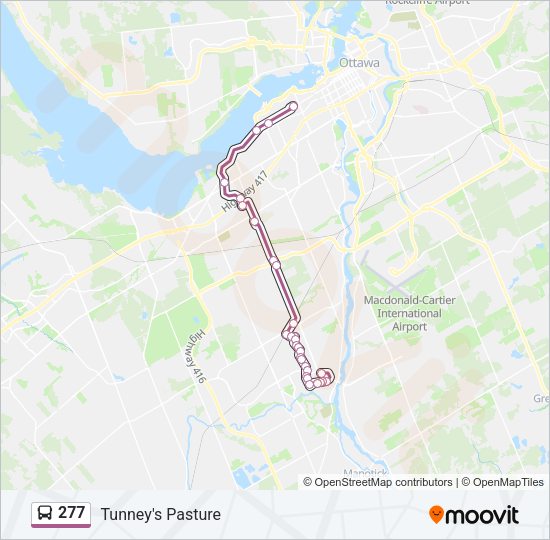 277 Bus Line Map