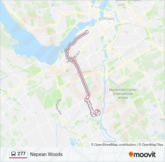 277 Bus Line Map