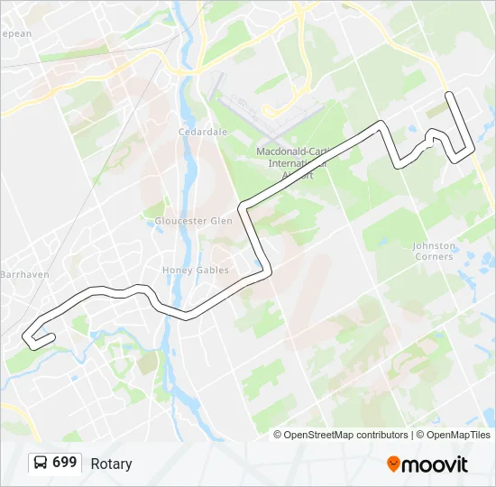 699 Bus Line Map