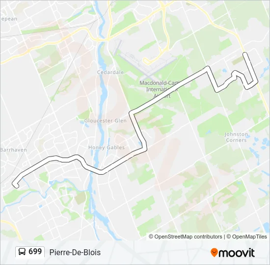 699 Bus Line Map