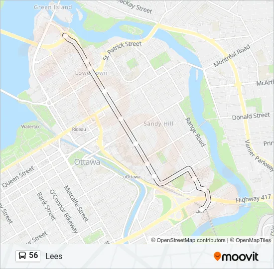 56 Bus Line Map