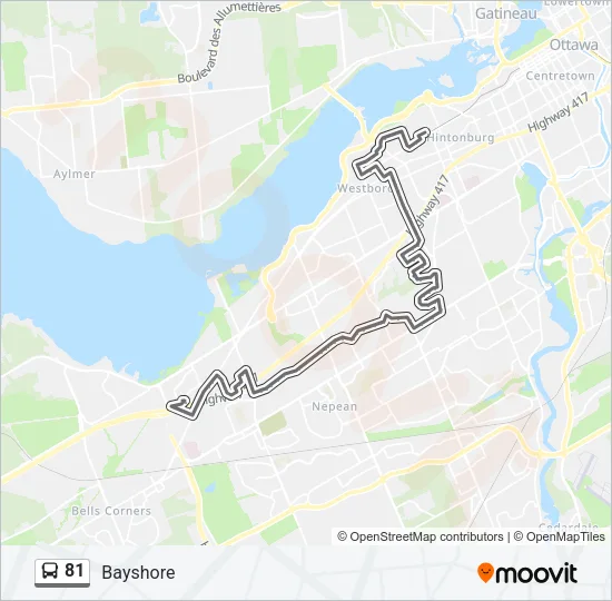 81 Bus Line Map