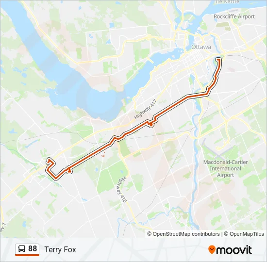 88 Bus Line Map