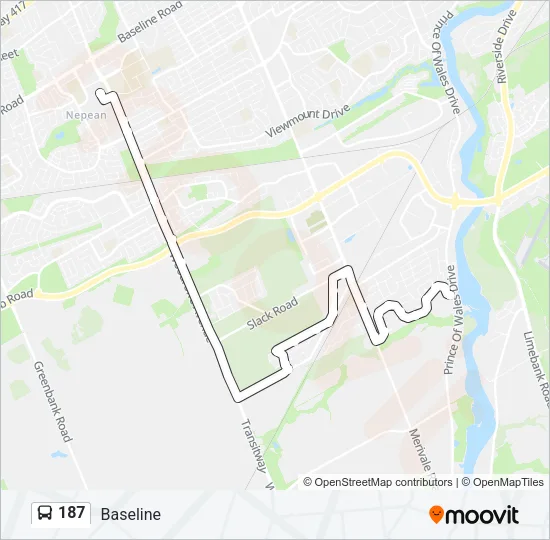 187 Bus Line Map