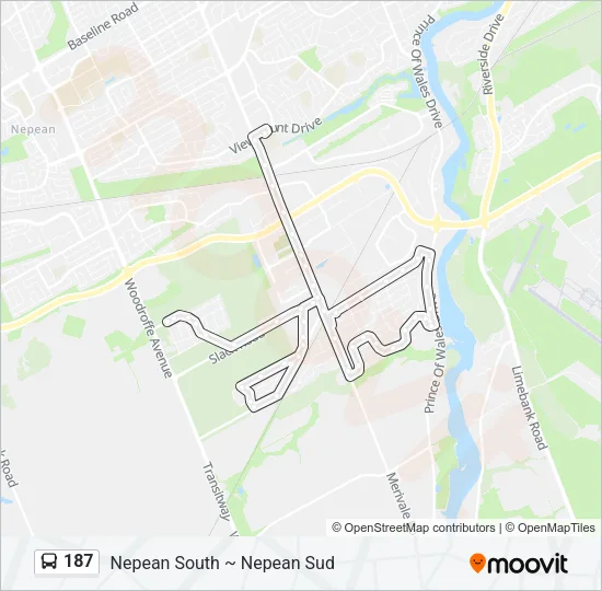 187 Bus Line Map
