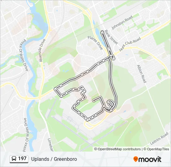 197 Bus Line Map
