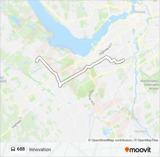 688 Bus Line Map