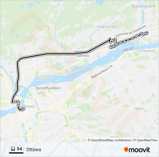 94 Bus Line Map